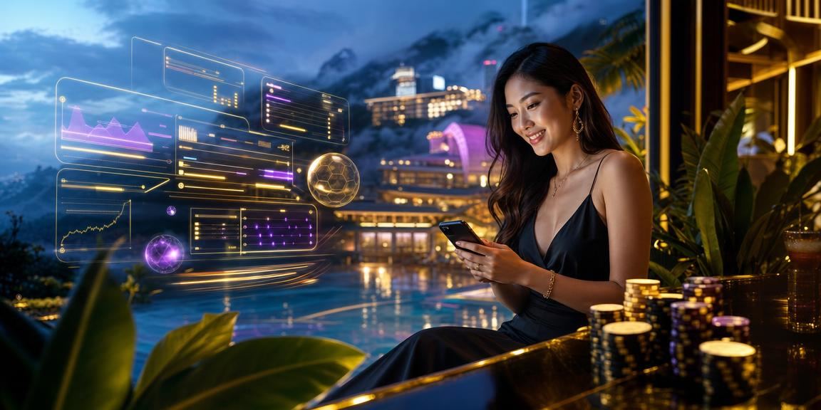Paparan antara muka permainan kasino mudah alih di Genting Highlands gaya Malaysia