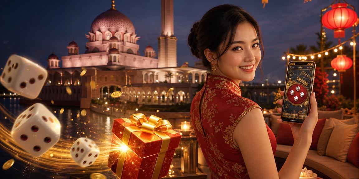 Permainan dadu Sicbo gaya Malaysia di Putrajaya dengan paparan digital meja yang jelas